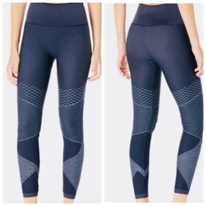 Spanx Seamless Moto Leggings In Indigo Sky Size Medium